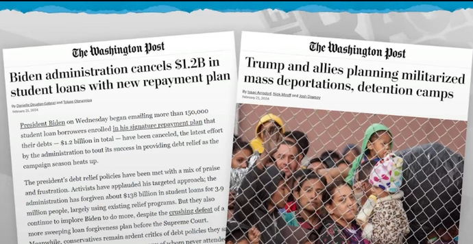Immigration camps or student loan debt?