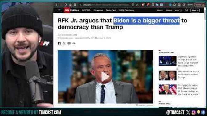 RFK Jr. argues that Biden is a bigger threat to democracy than Trump. Do you agree or disagree with RFK Jr?
