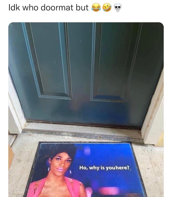 What does your doormat say about people coming to visit without prior notice?
