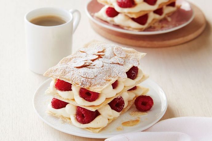 rasperry mille feuille