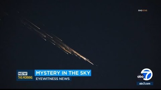 Strange lights in the sky?
