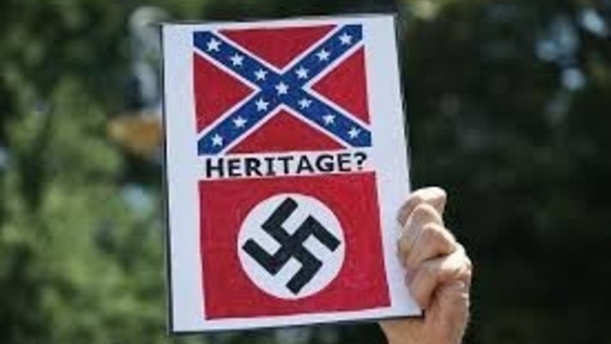 Why would people equate the Confederates with the N@zis?