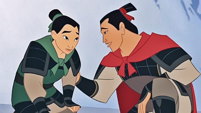 In Mulan, would Li Shang have still fallen in love if Mulan were really a guy?