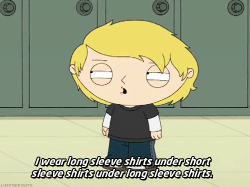 Do you wear long-sleeve shirts under short-sleeve shirts?