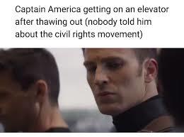 You think Captain America needed months of sensitivity training becausehe came from the 40s?