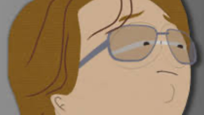 Random question: why does Nathan from South Park always look up?