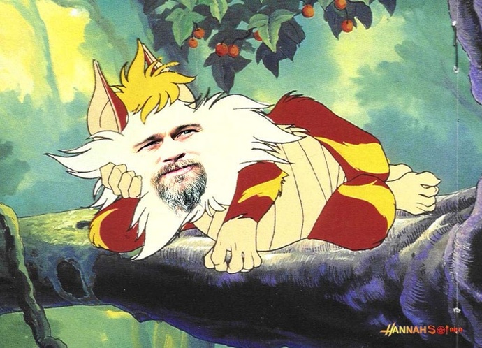 There was a more topic appropriate image of Snarf cowering in terror, but this was funnier.
