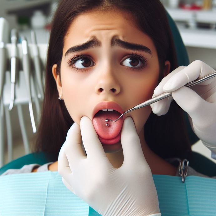 How would you react if you realized you forgot to remove your tongue jewelry while at your dental appointment?