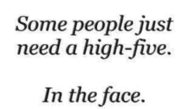 Ever give someone a "high five" ?