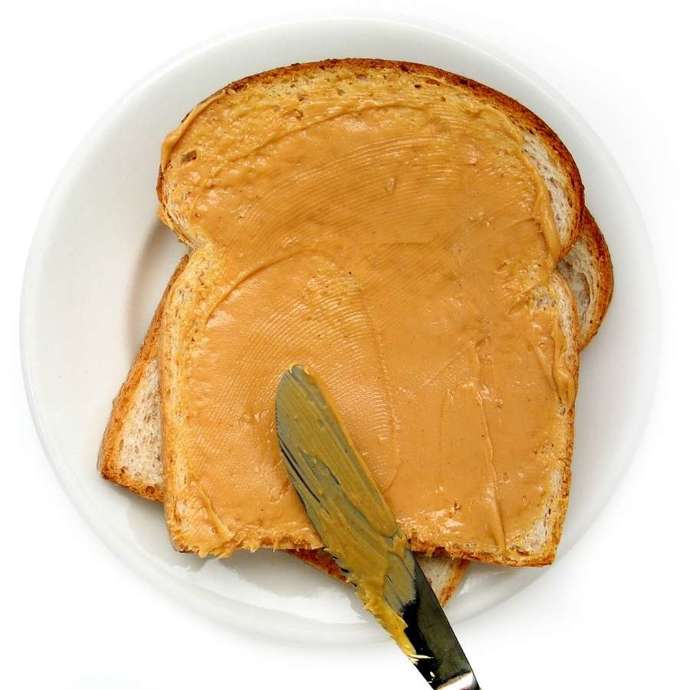 If you make a peanut butter sandwich without jelly, do you put peanut butter on only one slice of bread?