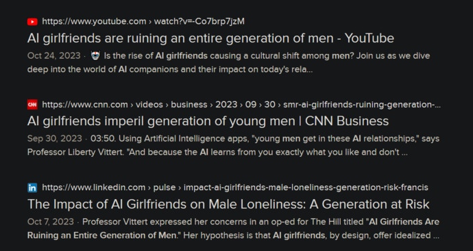 Should there be some AI Boyfriend simulator for the girls?