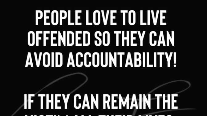 Why don’t people like to take accountability for their actions?