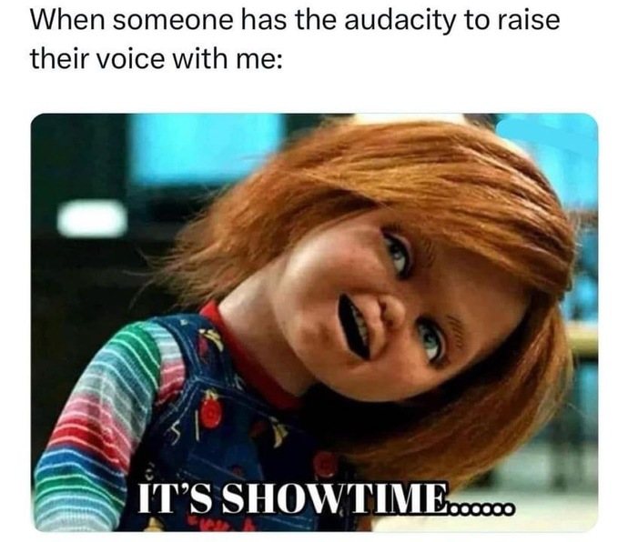 How do you respond when someone has the audacity to raise their voice at you?