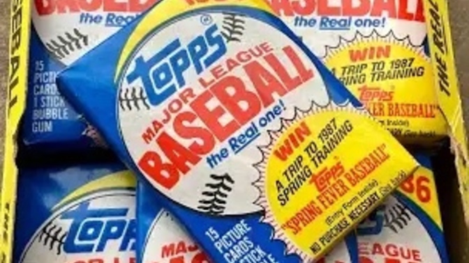 Would you chew the gum from a 1980 baseball card pack?