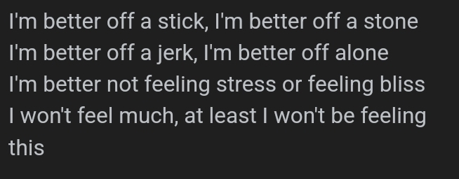 If he wanted to, he would? Or if theyre happier than he could, he wouldnt?