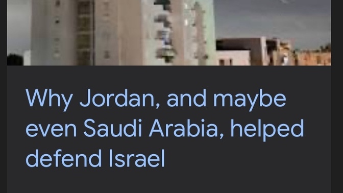 Did you know Arab countries helped Israel shoot down Iran’s missiles?