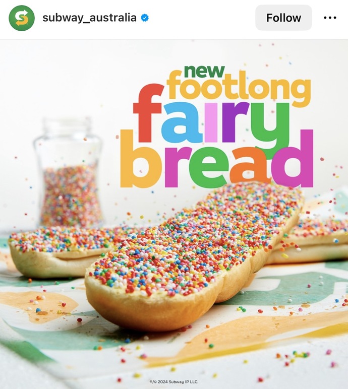 Subway footlong fairy bread: Yay / Nay?