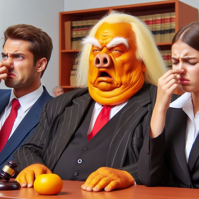Donald Trump is dozing off & passing very stinky gas in the courtroom. Does this disgust you?