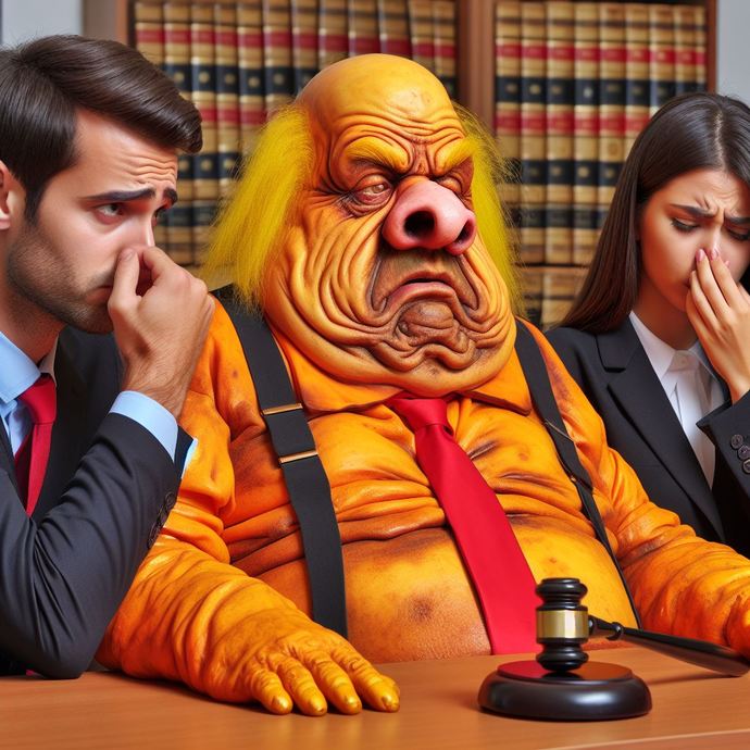 Donald Trump is dozing off & passing very stinky gas in the courtroom. Does this disgust you?