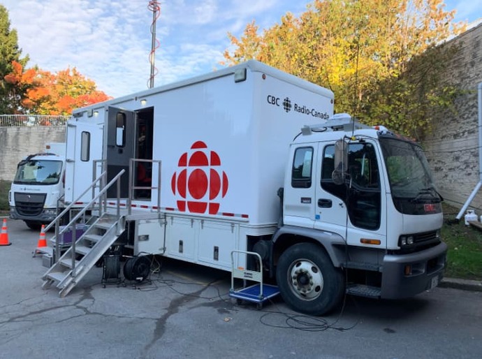 This is an outside view of a typical Remote Truck