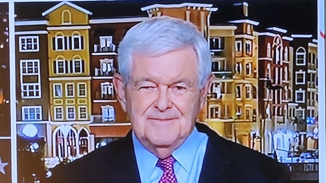 Does anyone know what this location is that Newt Gingrich always does news interviews from?