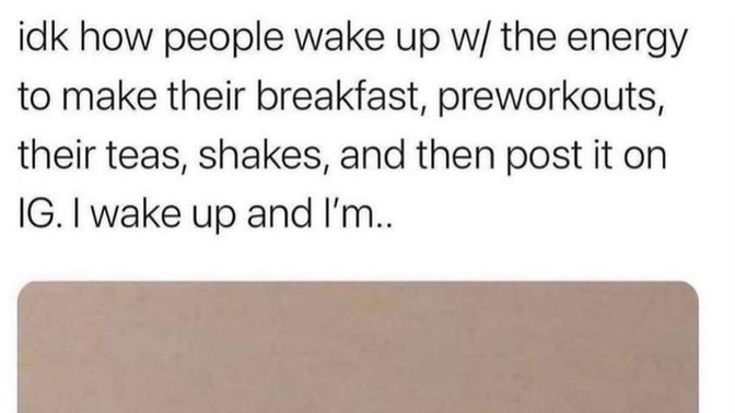 What’s your mornings like?