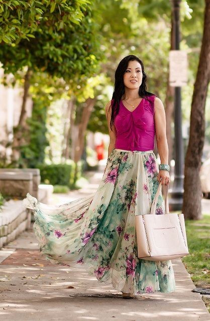 Do long skirts look good? How do you like to style them?
