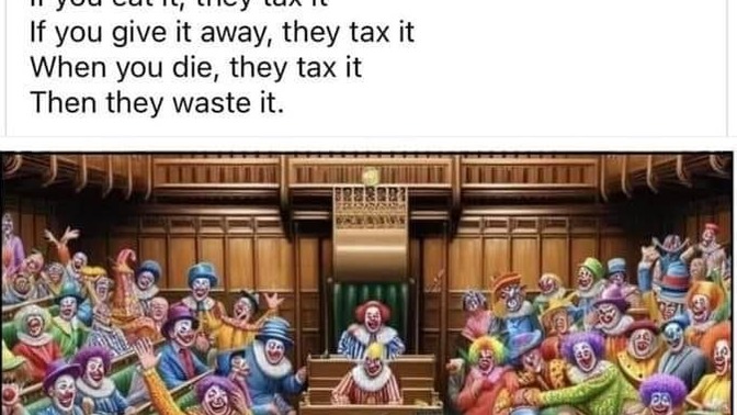 How does it feel to bend over and be taxed to death?