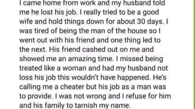 Cheating! How long does it take a woman to start cheating when times get hard?