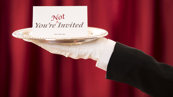 Is there anyone you wouldn't want your partner to invite to the wedding or is there anyone you wouldn't want to be at your wedding?