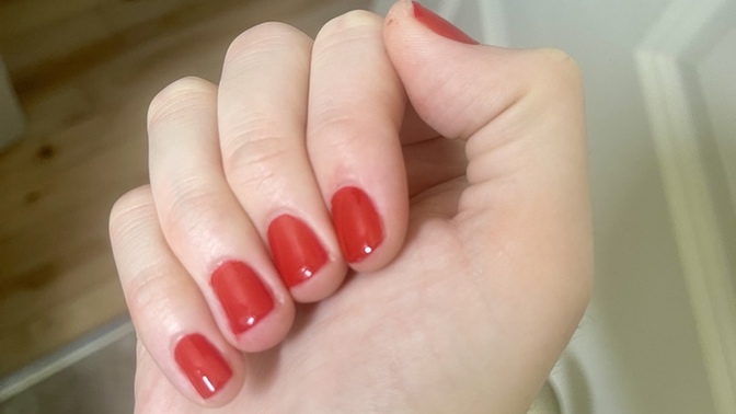 Honest thoughts of a boy with red painted nails?