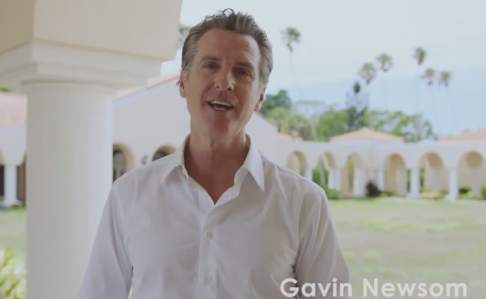 Is this the Joker or Gavin Newsome?