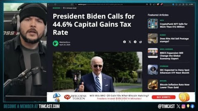 Biden wants to increase tax rates by 44.6% If you’re a citizen of the USA, are you for or against this?
