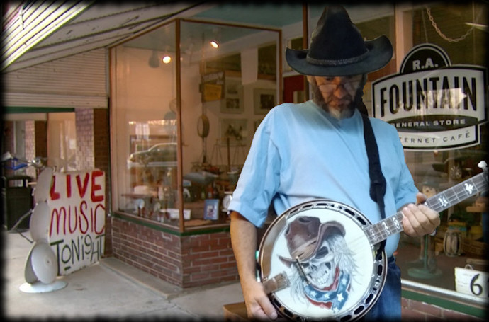 "Three fingers, five strings, and no worries."