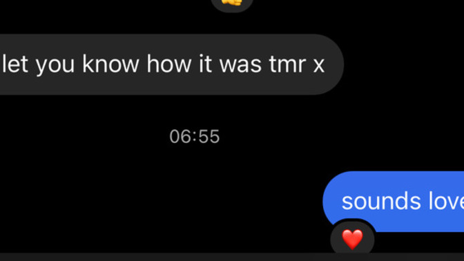 A guy told me "ill tell you all about it tomorrow" then I said "sounds lovely" then he just likes my message and doesn't say anything?