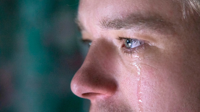 What would you think if you saw a man crying in public?