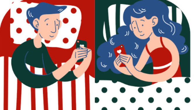 How much should a new couple text each other and see each other a week?
