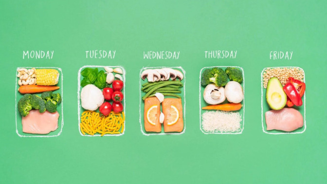 What would be a healthy weekly diet meal plan?