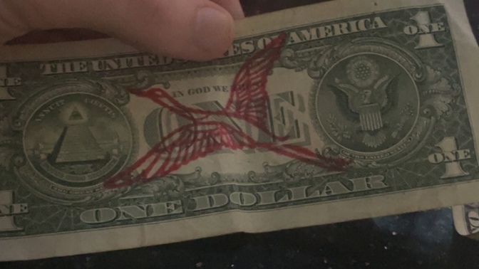 Have you ever seen money graffiti?