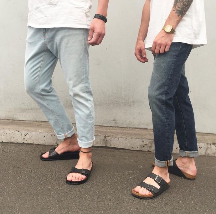 Girls, Ladies, what do you think about men who wear Birkenstocks with jeans? Why?