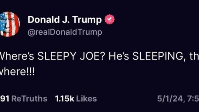 Sleep Joe Whom?