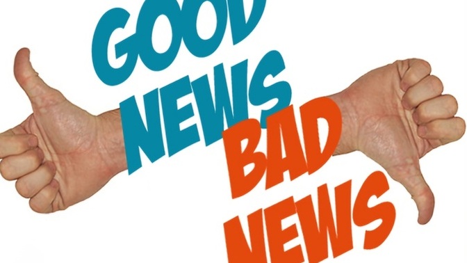 Regarding a situation what is best to receive first, the good news or bad news? Which one you would rather hear first and why?