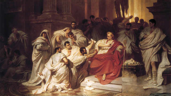 Were the Roman senators right for murdering Caesar?
