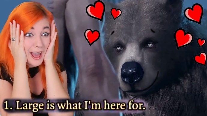 What women expect to see with the bear