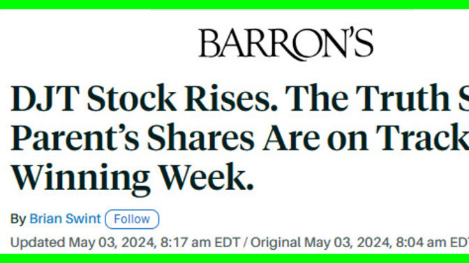 President Trump just got 5.2 BILLION DOLLARS richer as his stock soars! Should he thank the Democrats since he couldn't have done it without them?