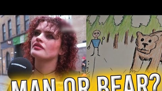 The asinine question of: Man or bear?