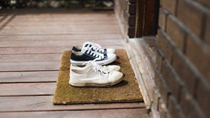 Why don't you take off your shoes when you come home?