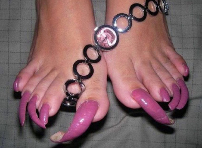 How long do you let your nails grow?