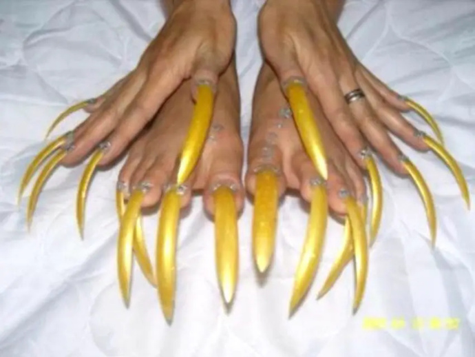 How long do you let your nails grow?