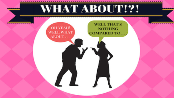 Is anyone tired of the political hypocrisy of "whataboutism"?